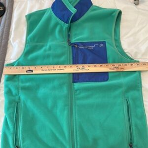 VINEYARD VINES FLEECE GREEN AND BLUE OUTERWEAR VEST Men’s Size Medium 🐳🐳
